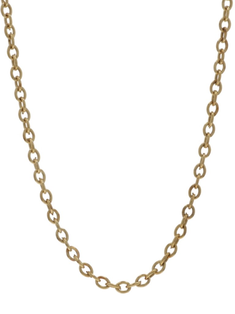 Yellow Gold Cable Chain Necklace 16 1/2" - 14k